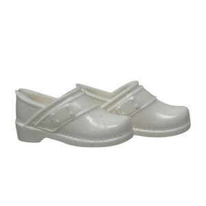Mattel White Clog Shoes Barbie Fashionistas Footwear Doll Accessories